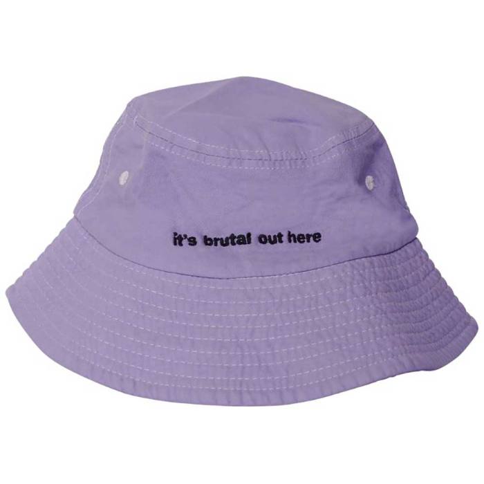 Olivia Rodrigo Unisex Bucket Hat: It's Brutal Out Here (Purple) (Ex-Tour) 132943