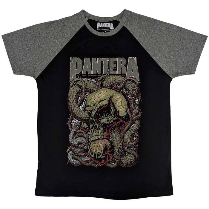 Pantera Unisex Raglan T-Shirt: Serpent Skull 133130