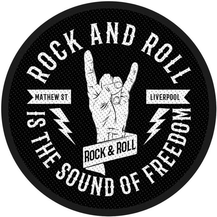 Rock Off Standardni našitek: Mathew St R&R Horns 133632
