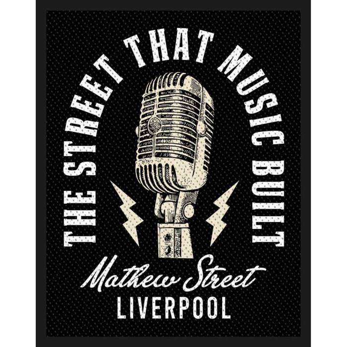 Rock Off Standardni našitek: Mathew St Mic Street That Music Built 133634