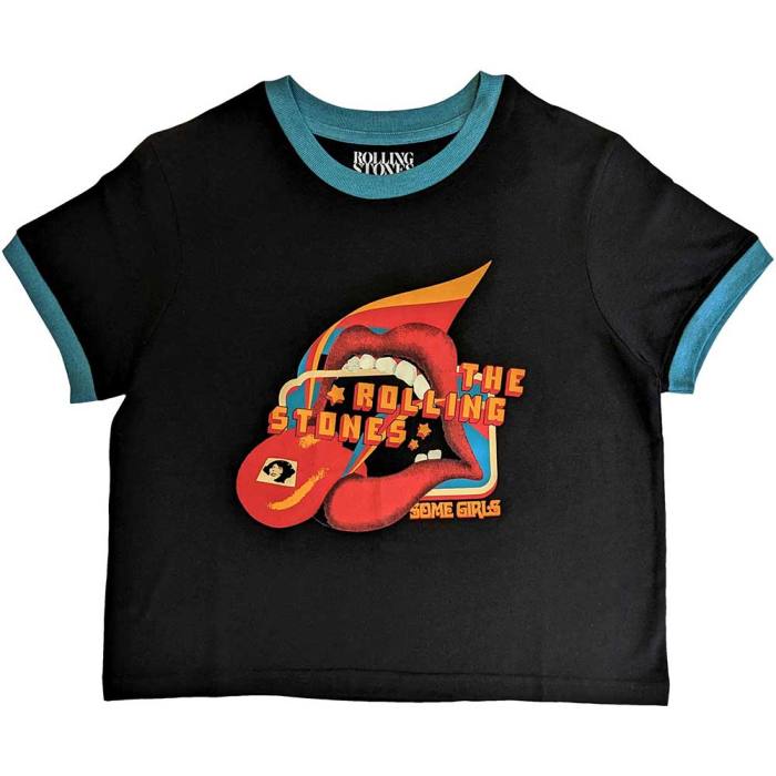 The Rolling Stones Ladies Crop Top: Some Girls Lick 133647