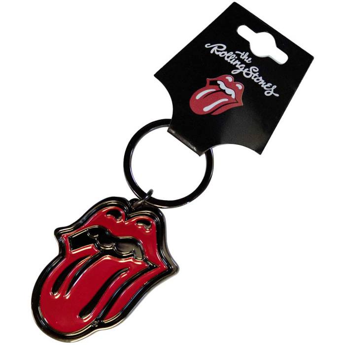 The Rolling Stones Keychain: Classic Tongue Black 133654