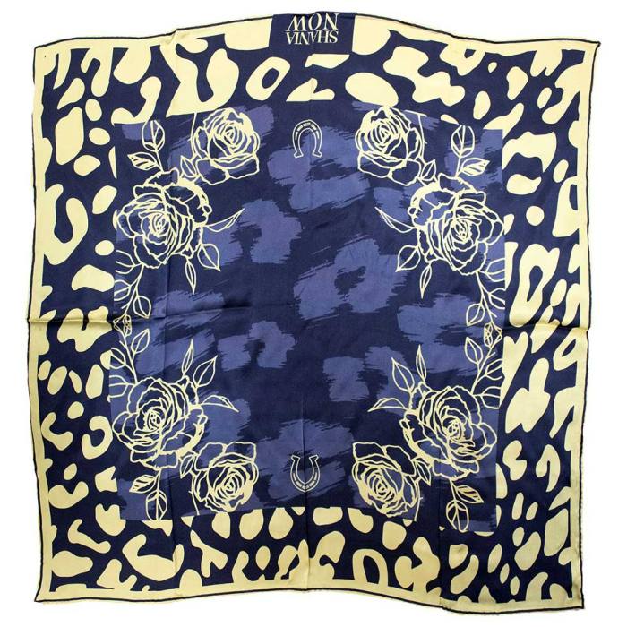 Shania Twain Ladies Head Scarf: Tour 2018 Now (Blue & Cream) (Ex-Tour)  133780