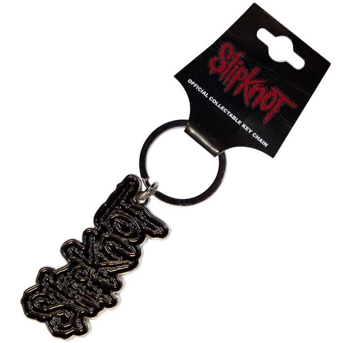 Slipknot Keychain: Black Logo Black Border 133848