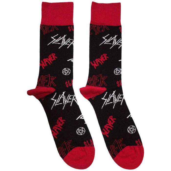 Slayer unisex nizke nogavice: Logos Pattern (UK 7–11) 133893