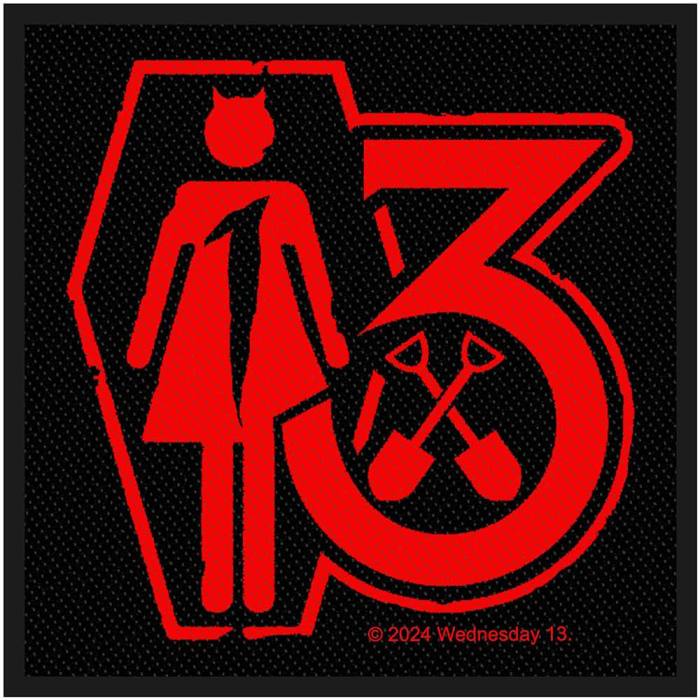 Wednesday 13 Standard Woven Patch: Casket 134025