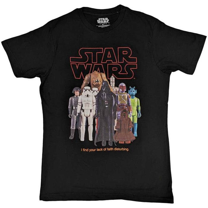 Star Wars Unisex T-Shirt: Empire Toy Figures (Črna) 134174