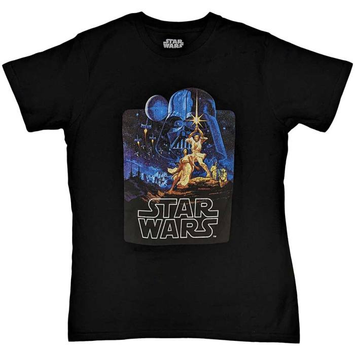 Star Wars Unisex T-Shirt: A New Hope Poster (Črna) 134198