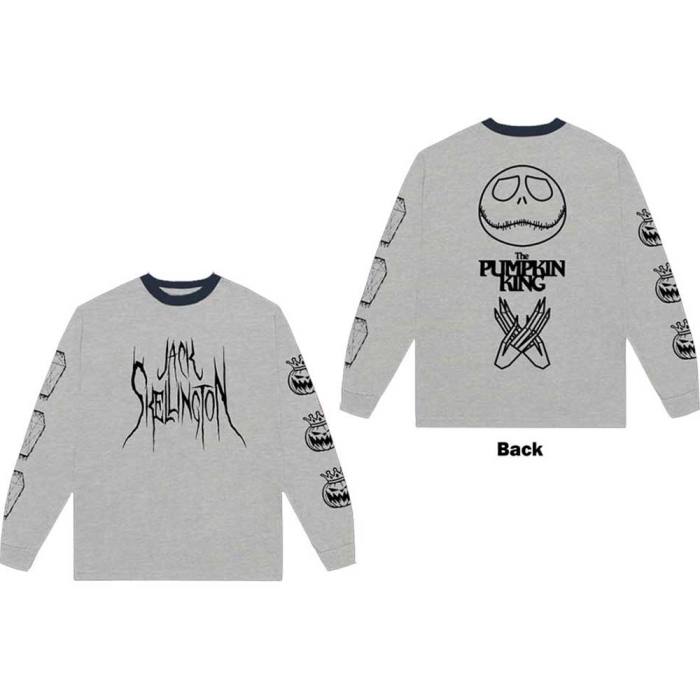 The Nightmare Before Christmas Unisex Long Sleeve T-Shirt: Pumpkin King (Back Print) 134538