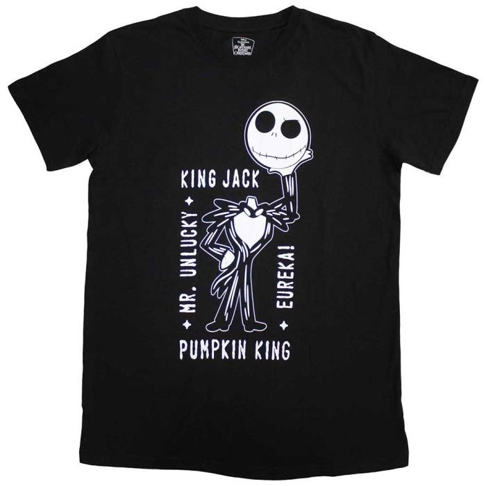 The Nightmare Before Christmas Unisex T-Shirt: Headless Jack (Črna) 134604