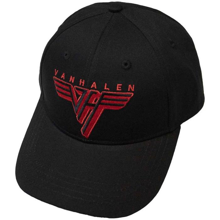 Van Halen unisex kapa s ščitnikom: Classic Red Logo (črna) 134845