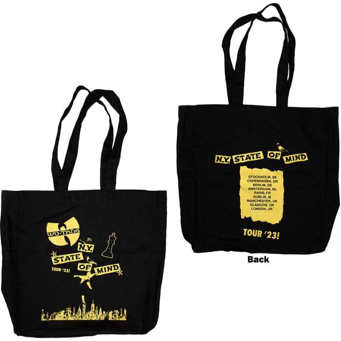 Wu-Tang Clan  Cotton Tote Bag: Tour '23 Ny State Of Mind (Black) (Ex-Tour)  134903