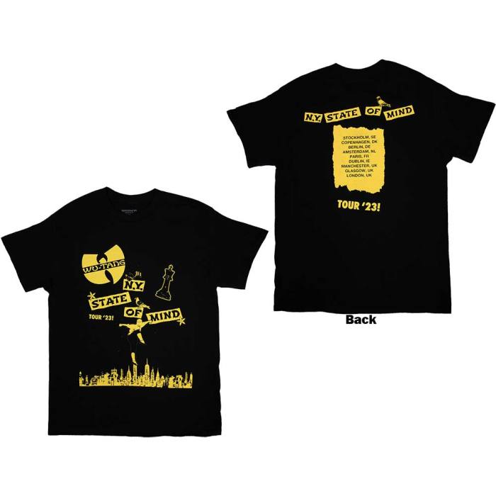 Wu-Tang Clan Unisex T-Shirt: Tour '23 NY State Of Mind 134910