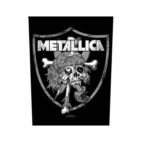 Metallica Raiders Skull hrbtni našitek 135721