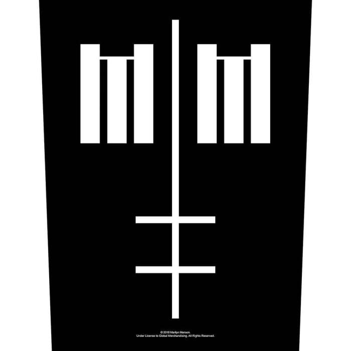Našitek Marilyn Manson Cross Logo hrbtni 135799