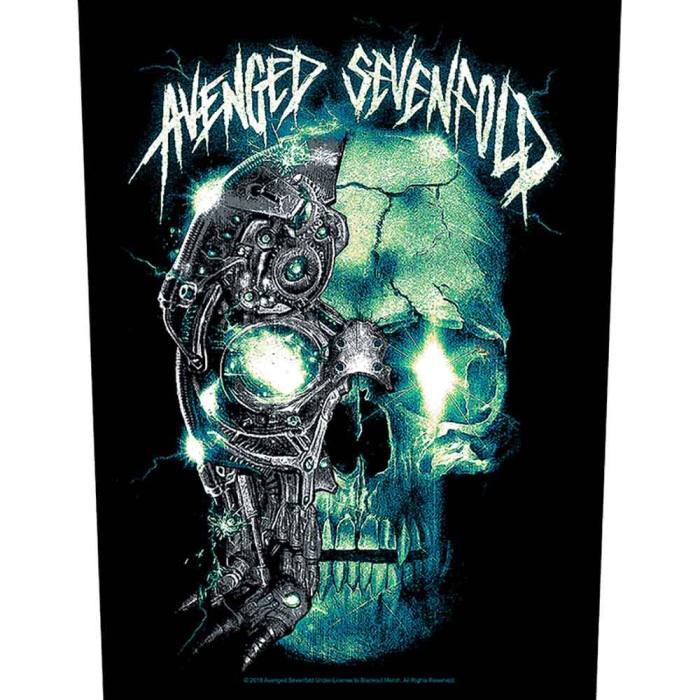 Mechanical Skull-Avenged Sevenfold Našitek Veliki hrbtni 135829
