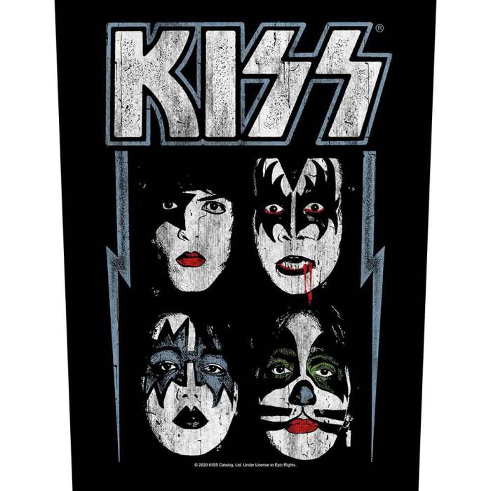 Kiss Faces Našitek Veliki Hrbtni 135840