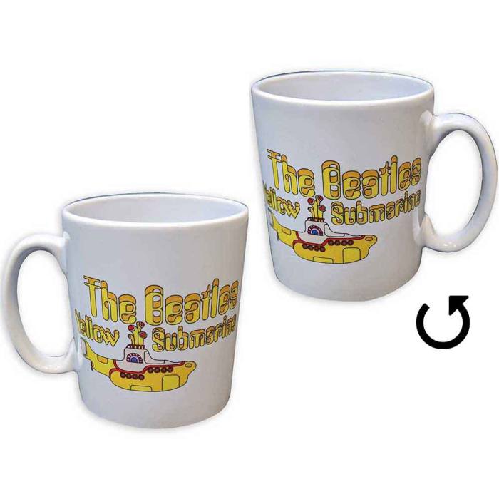 The Beatles Unboxed Mug: Yellow Submarine Logo & Sub (White) 135024