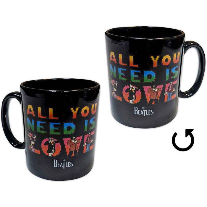 The Beatles Unboxed Mug: Yellow Submarine All You Need Is Love (Black) 135027
