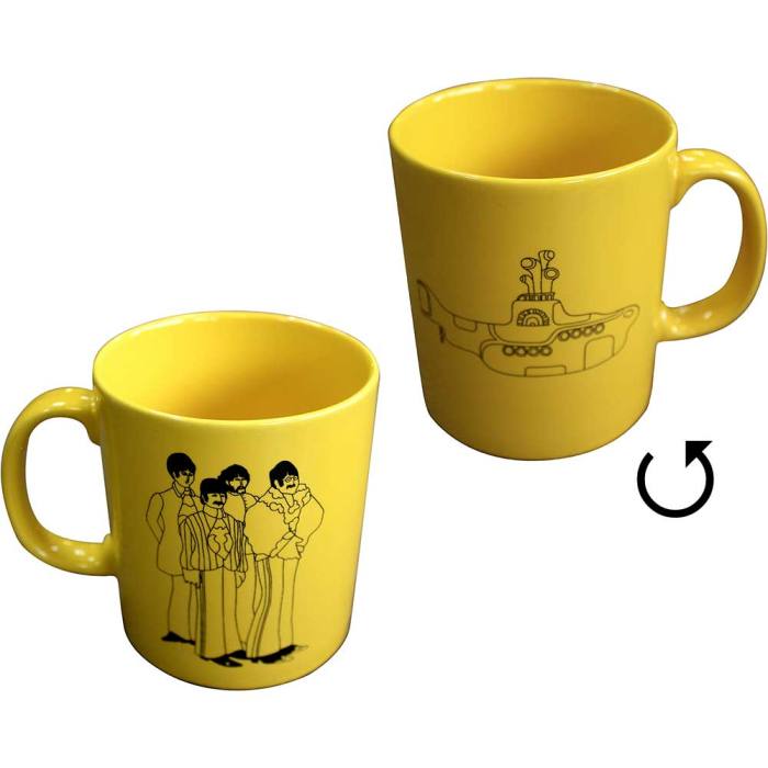 The Beatles Unboxed Mug: Yellow Submarine Band Outlines (Yellow) 135028
