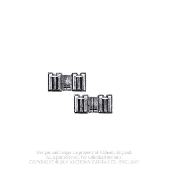 MM LOGO (STUD EARRINGS) 136488