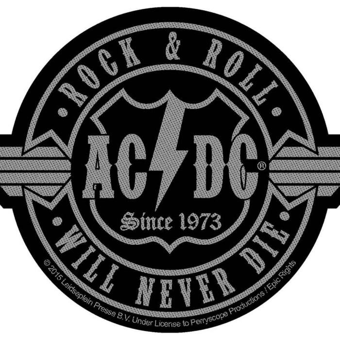 Našitek AC/DC Rock'n Roll Will Never Die 146632