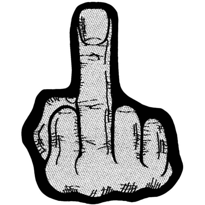 Našitek Finger Shaped 146496