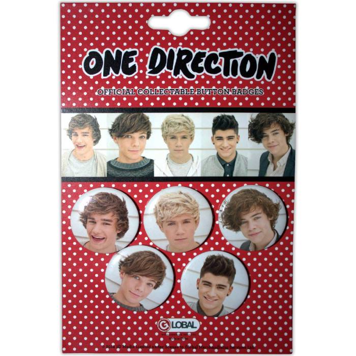 One Direction Button Badge Pack: Phase 3 195221