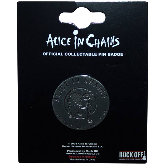 Alice In Chains Pin Badge: Three-Legged Dog 195606