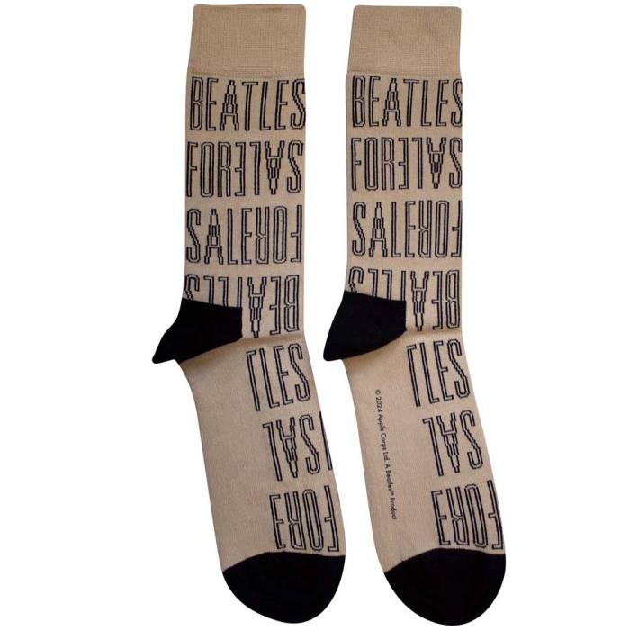 The Beatles Ankle Socks: For Sale Text Outlines Repeat 195954