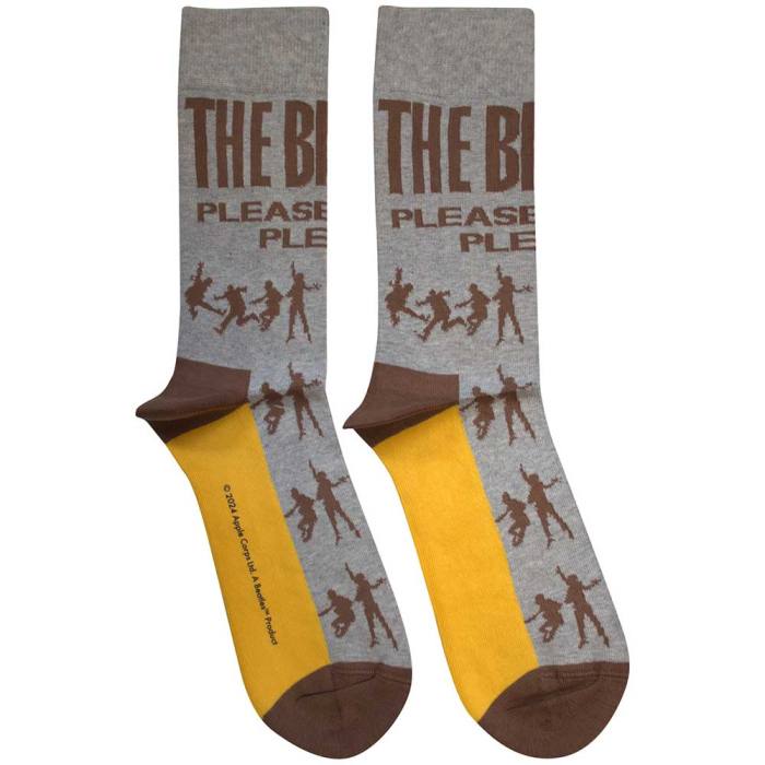 The Beatles Unisex Ankle Socks: Please Please Me Silhouettes (Grey) (UK Size 7 - 11) 195961