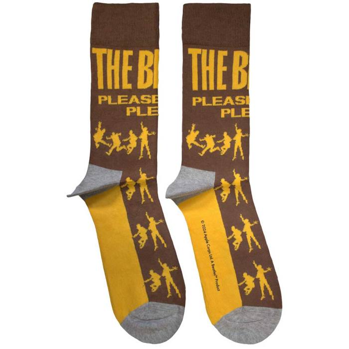 The Beatles Unisex Ankle Socks: Please Please Me Silhouettes (Brown) (UK Size 7 - 11) 195962