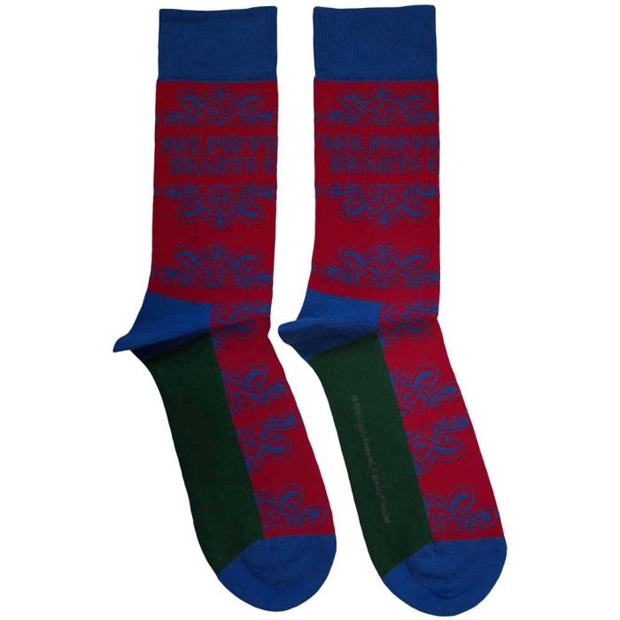 The Beatles Unisex Ankle Socks: Sgt Pepper Text Outlines (Red) (UK Size 7 - 11) 195963