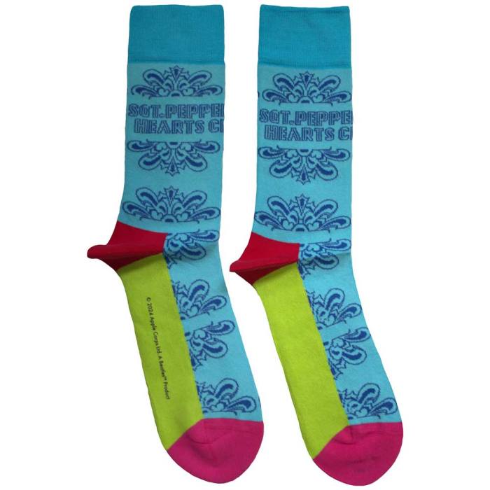The Beatles Unisex Ankle Socks: Sgt Pepper Text Outlines (Light Blue) (UK Size 7 - 11) 195964