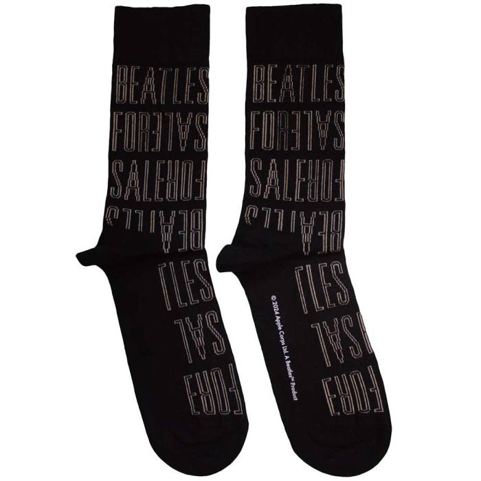 The Beatles Unisex Ankle Socks: For Sale Text Outlines Repeat 195967