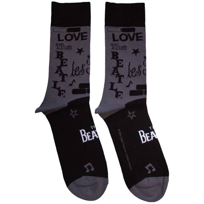 The Beatles Unisex Ankle Socks: Cavern (Sivo antracitno) (Velikost UK 7 - 11) 195974