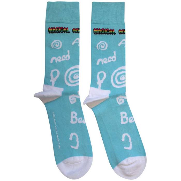 The Beatles Unisex Ankle Socks: Magical Mystery Tour All You Need Is Love (Light Blue) (UK Size 7 - 11) 195980