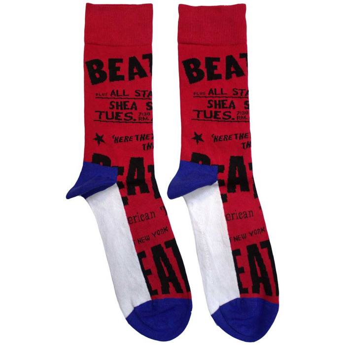 The Beatles Unisex Ankle Socks: USA (Red) (UK Size 7 - 11) 195986