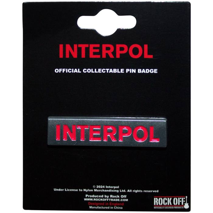 Interpol Pin Badge: Text Logo 198164