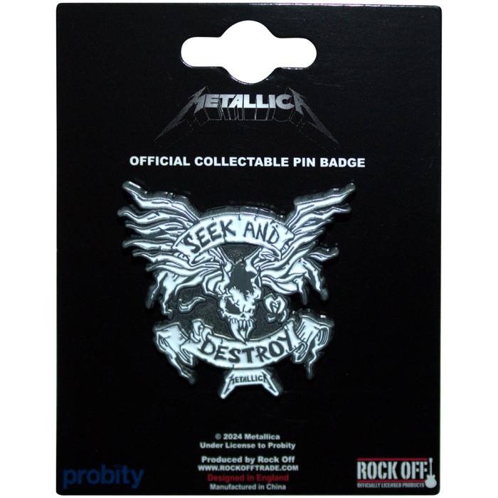 Metallica Pin Badge: Seek & Destroy 198865