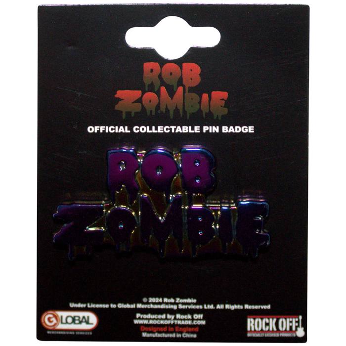 Rob Zombie Pin Badge: Multicoloured Logo 200045