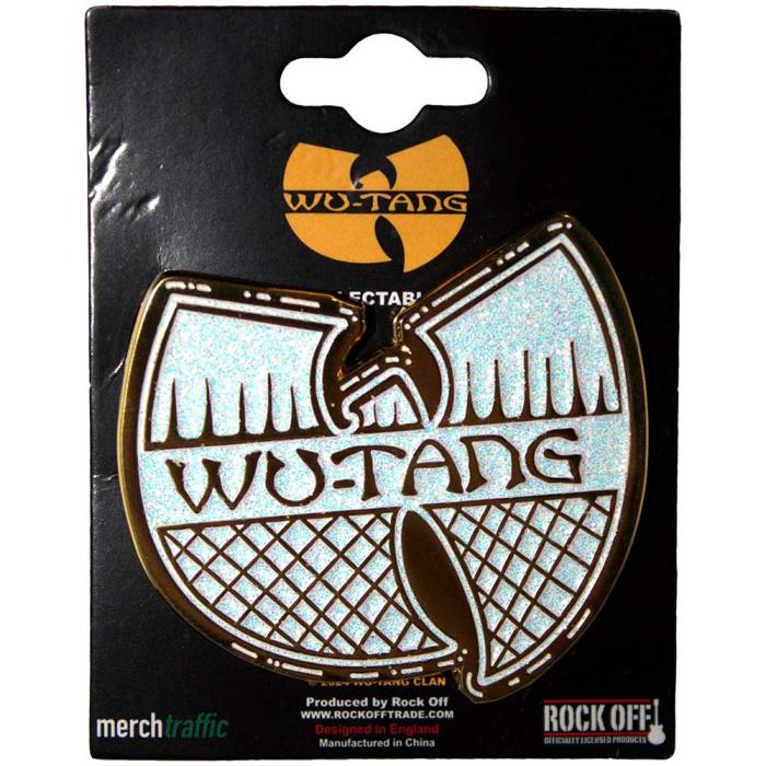 Wu-Tang Clan Pin Badge: White & Gold Logo 200867