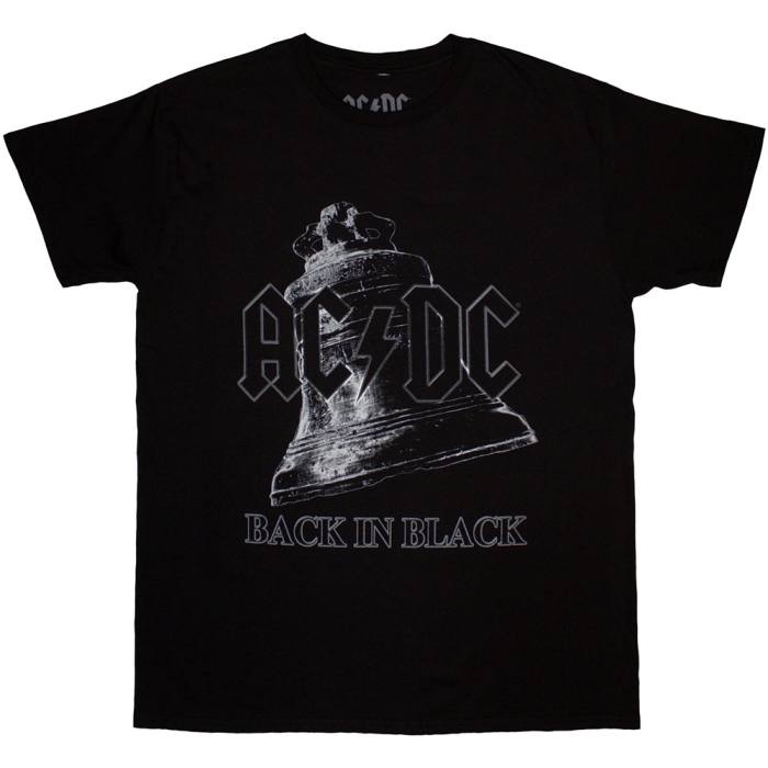 AC/DC Unisex T-Shirt: Back In Black Bell 201273