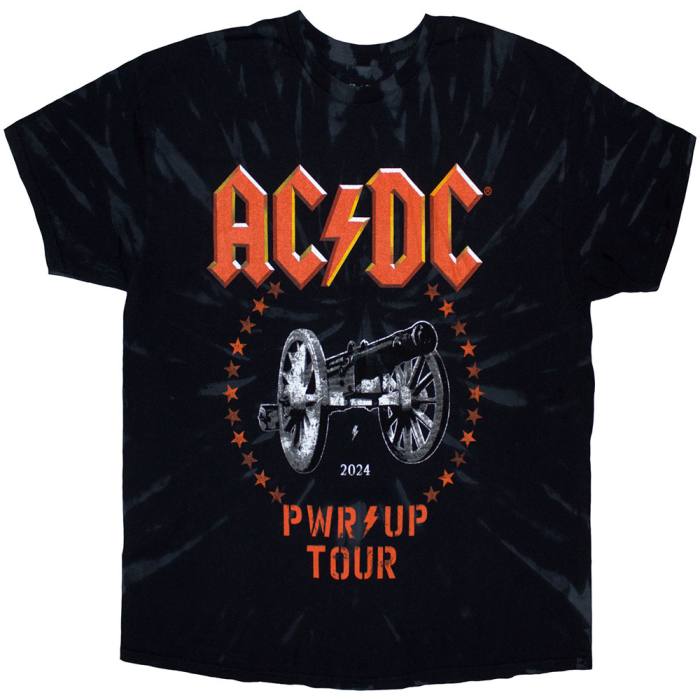AC/DC Unisex T-Shirt: PWR-UP Tour '24 Cannon (Ex-Tour) 201412