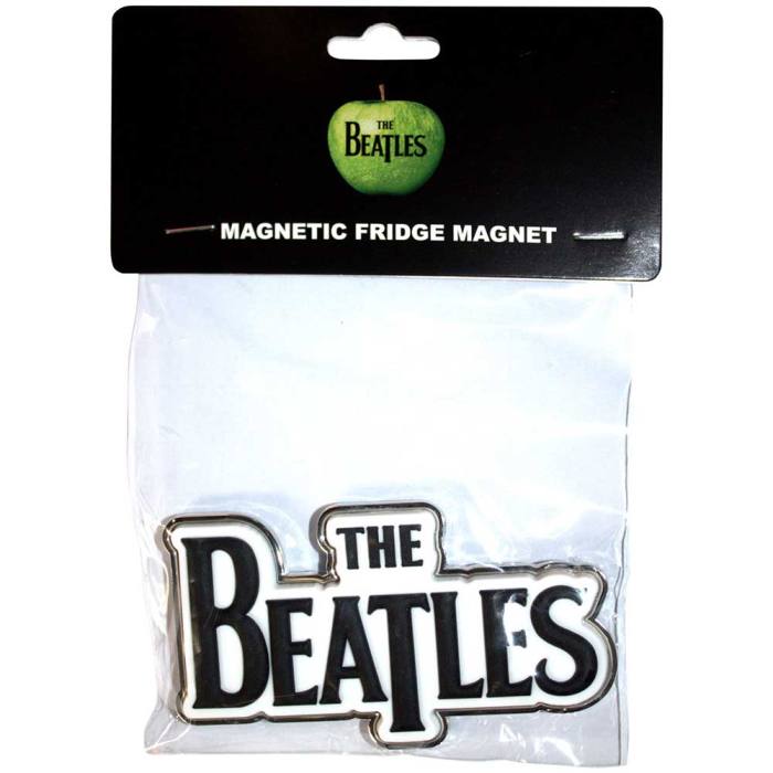 The Beatles Magnet za hladilnik: Black Drop T Logo 201826
