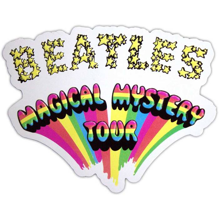 The Beatles Premium Fridge Magnet: Magical Mystery Tour Logo Embossed 201833