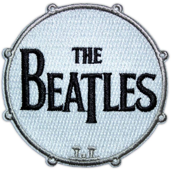 The Beatles Woven Patch: Drum Logo Large 201844