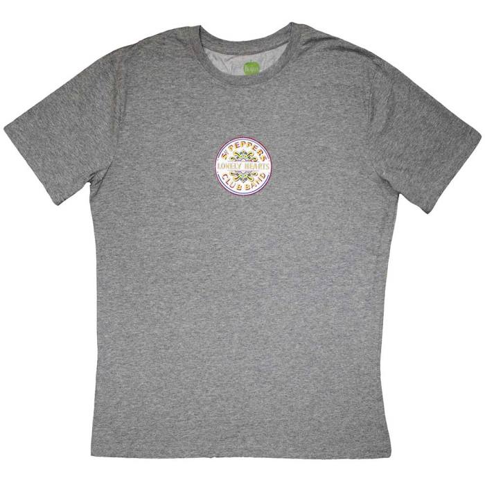 The Beatles Unisex T-Shirt: Mini Sgt Pepper Drum (Siva) 201888