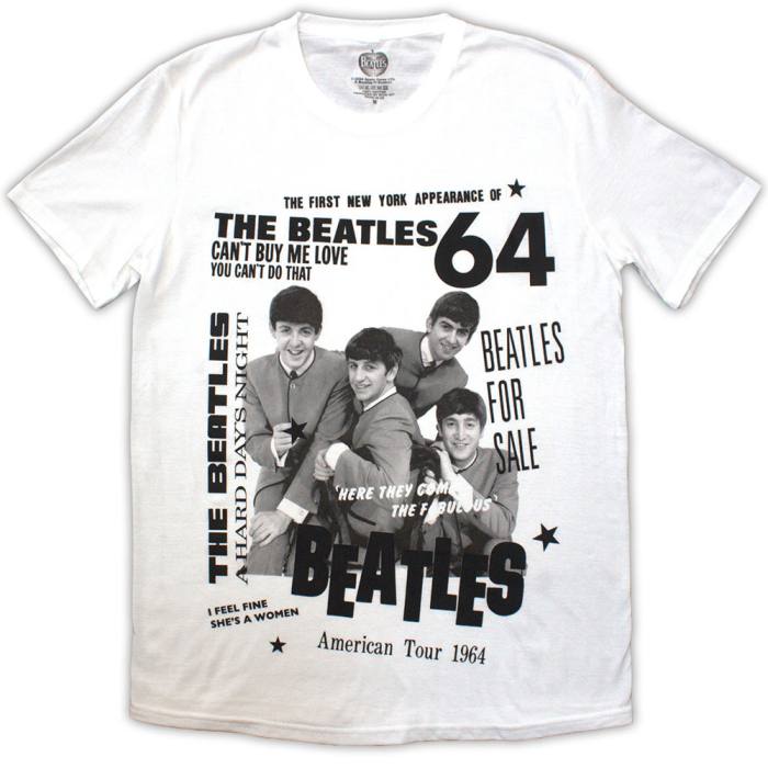 The Beatles Unisex T-Shirt: 1964 (White) 201918