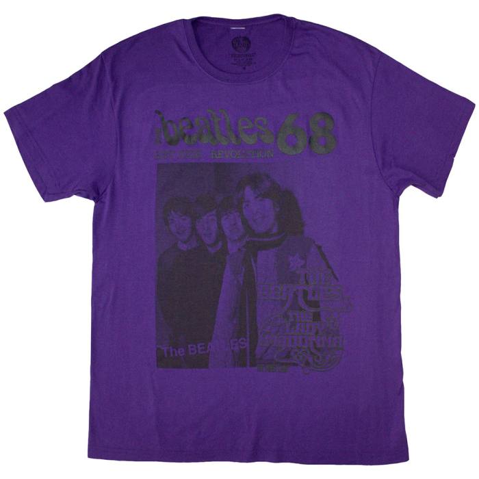 The Beatles Unisex T-Shirt: 1968 (Vijolična) 201960